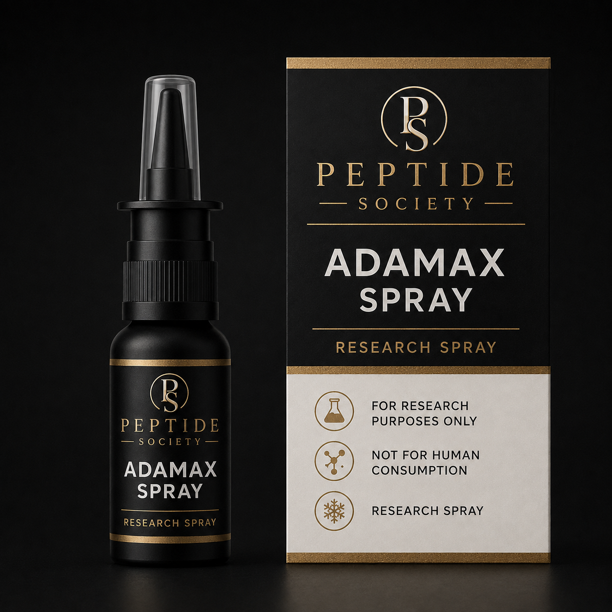 Peptide Society research spray bottle